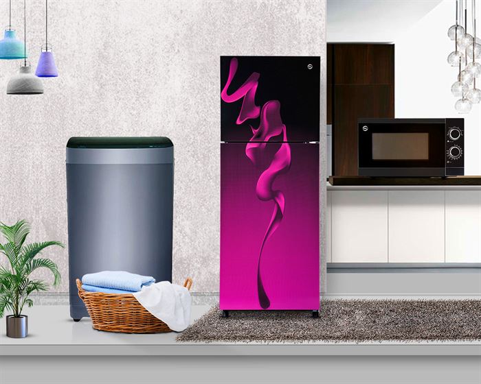 pel refrigerator with washing machine and oven