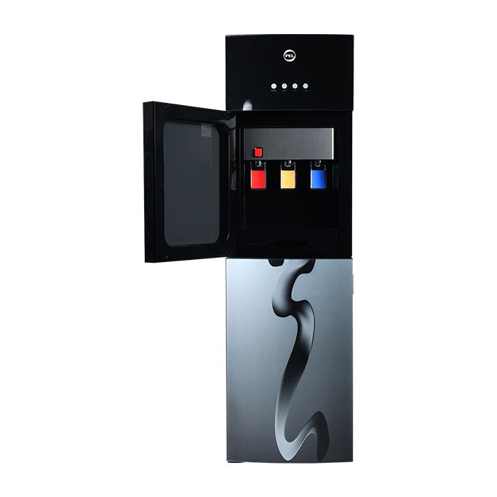 PEL 525 3Taps Curved Glass Door Water Dispenser